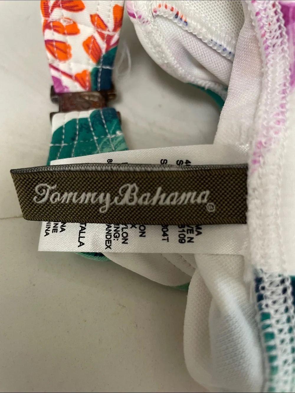 Tommy Bahama Womens Orchid Canopy Halter Print Tankini Top